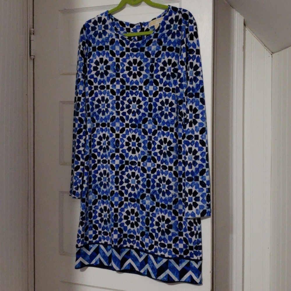 Blue Patterned Michael Kors Dress